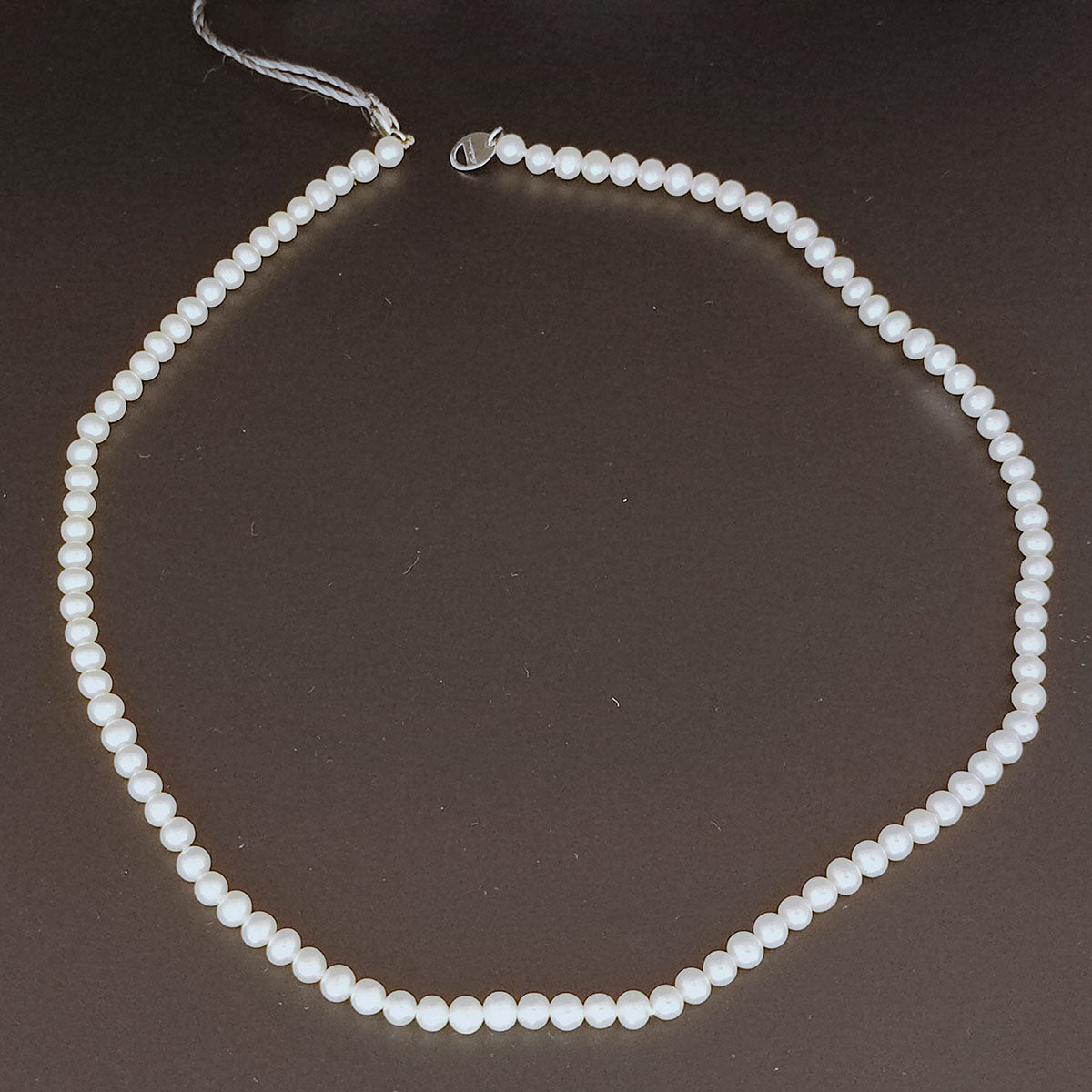 Girocollo Donna SALVINI Java in Oro Bianco e Perle 4-4.5mm