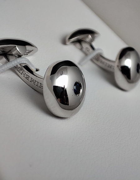 Polsini Gemelli CHIMENTO in Argento 925 con Zaffiri Blu