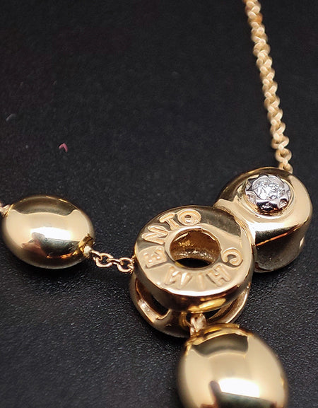 Collana CHIMENTO Armillas Acqua in Oro Giallo 18kt e Diamanti