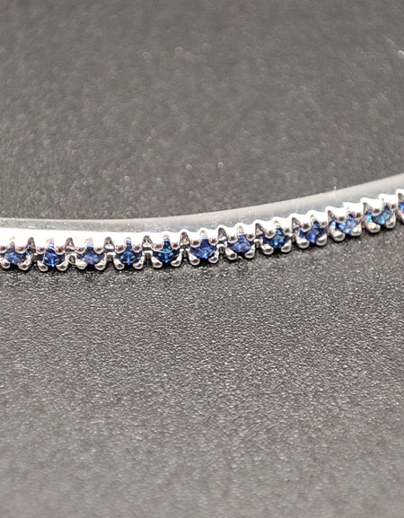 Bracciale PADDLE Backspin DonnaOro in Oro bianco 18kt con Zaffiri