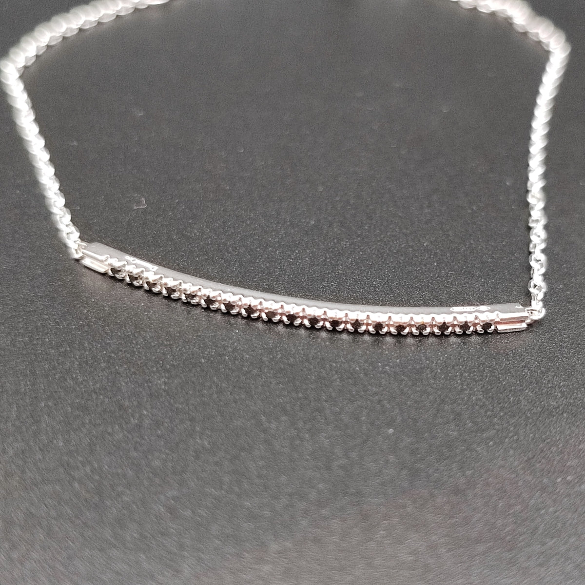 Bracciale PADDLE Backspin DonnaOro in Oro bianco 18kt con Diamanti Black