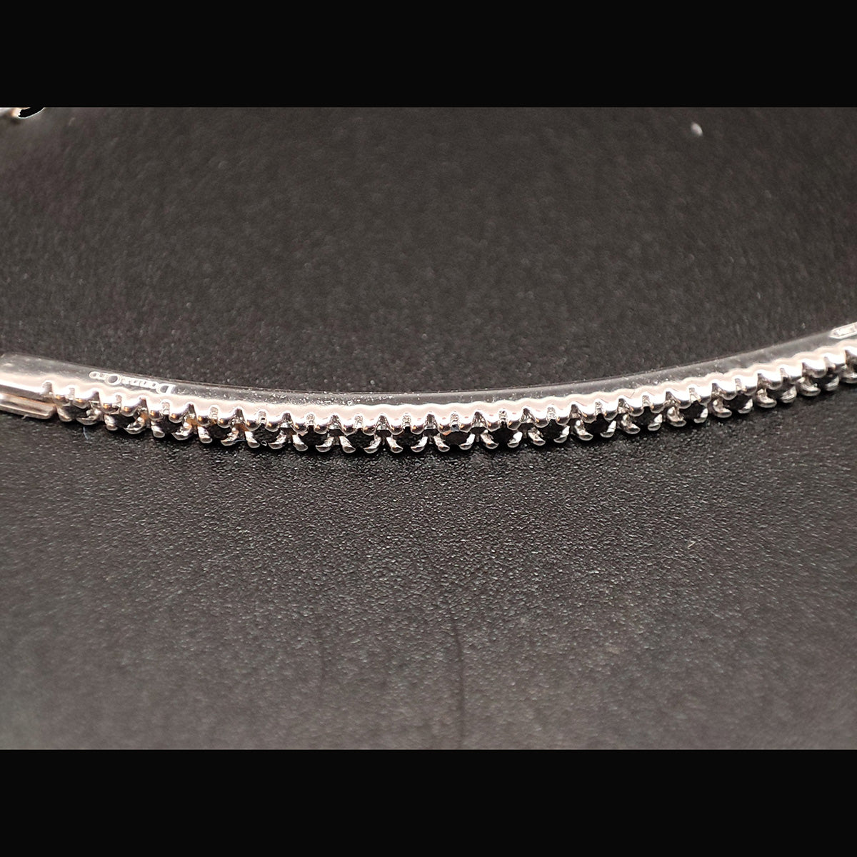 Bracciale PADDLE Backspin DonnaOro in Oro bianco 18kt con Diamanti Black
