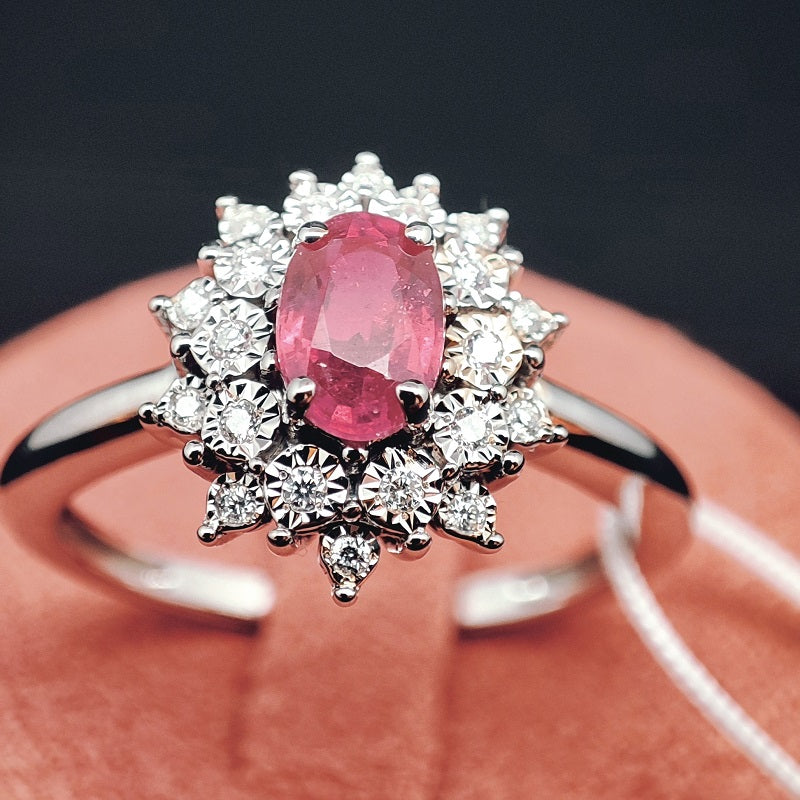 Gioielli Anello Brillanti E Rubino Gioielli Con Rubino Anello Di