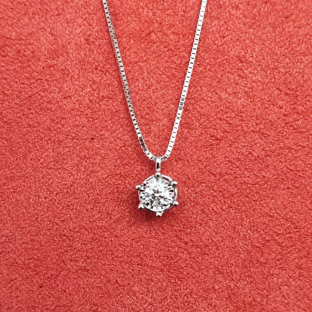 Collana DonnaOro ORIZZONTI Punto luce in Oro Bianco 18kt e Diamanti