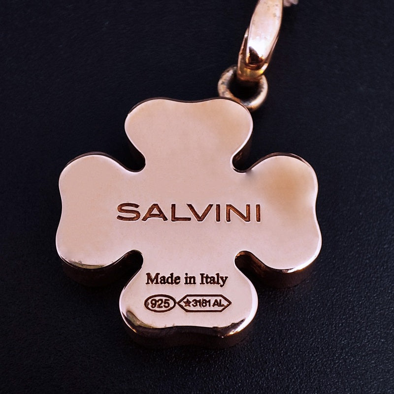 Ciondolo SALVINI Charm of Love Quadrifoglio in Argento rosé e Diamante