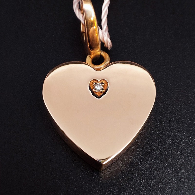 Ciondolo SALVINI Charm of Love Cuore in Argento rosé e Diamante