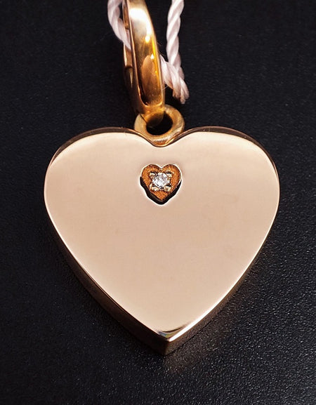 Ciondolo SALVINI Charm of Love Cuore in Argento rosé e Diamante