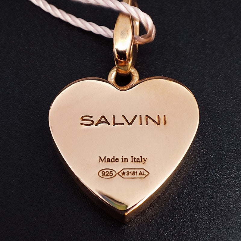 Ciondolo SALVINI Charm of Love Cuore in Argento rosé e Diamante