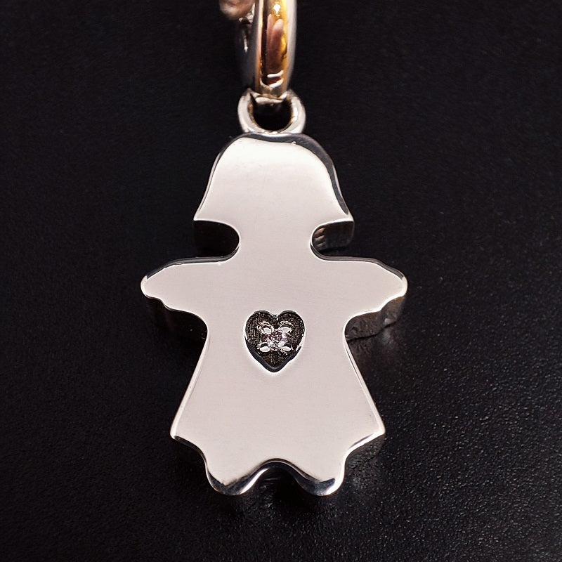 Ciondolo SALVINI Charm of Love Bimba in Argento 925 e Diamante