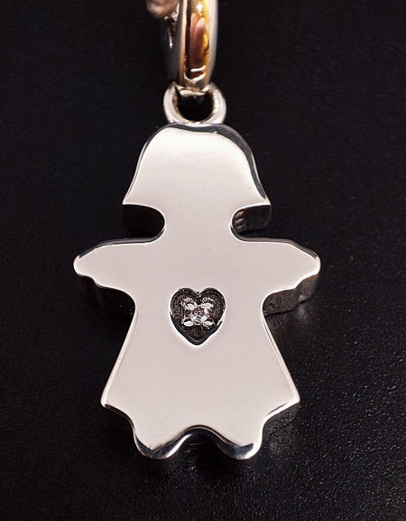 Ciondolo SALVINI Charm of Love Bimba in Argento 925 e Diamante