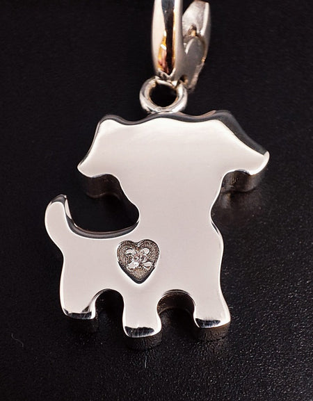 Ciondolo SALVINI Charm of Love Cane in Argento 925 e Diamante