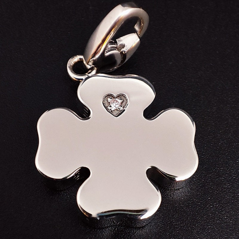 Ciondolo SALVINI Charm of Love Quadrifoglio in Argento 925 e Diamante