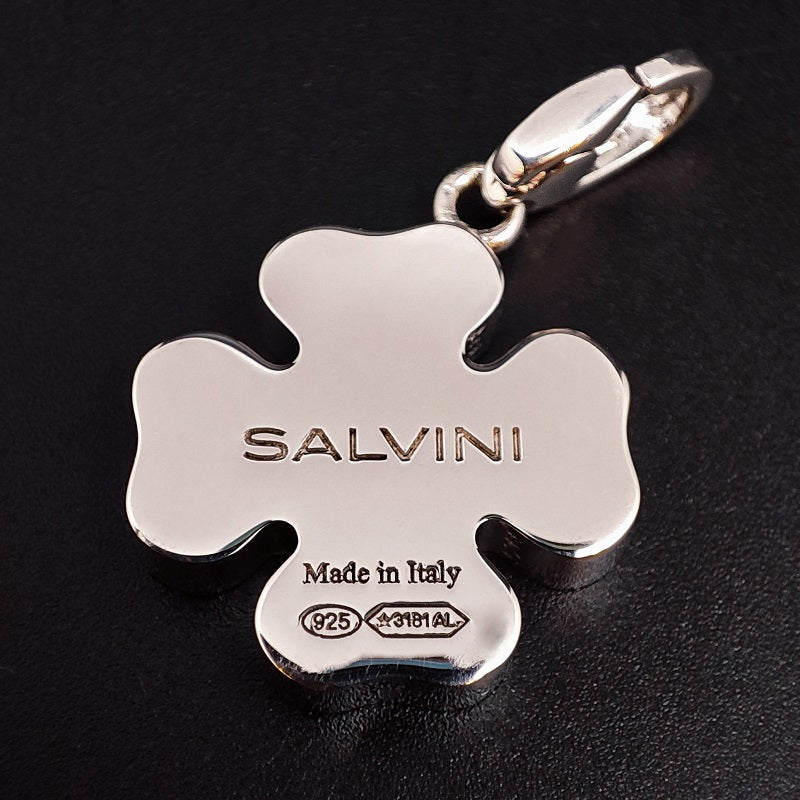 Ciondolo SALVINI Charm of Love Quadrifoglio in Argento 925 e Diamante