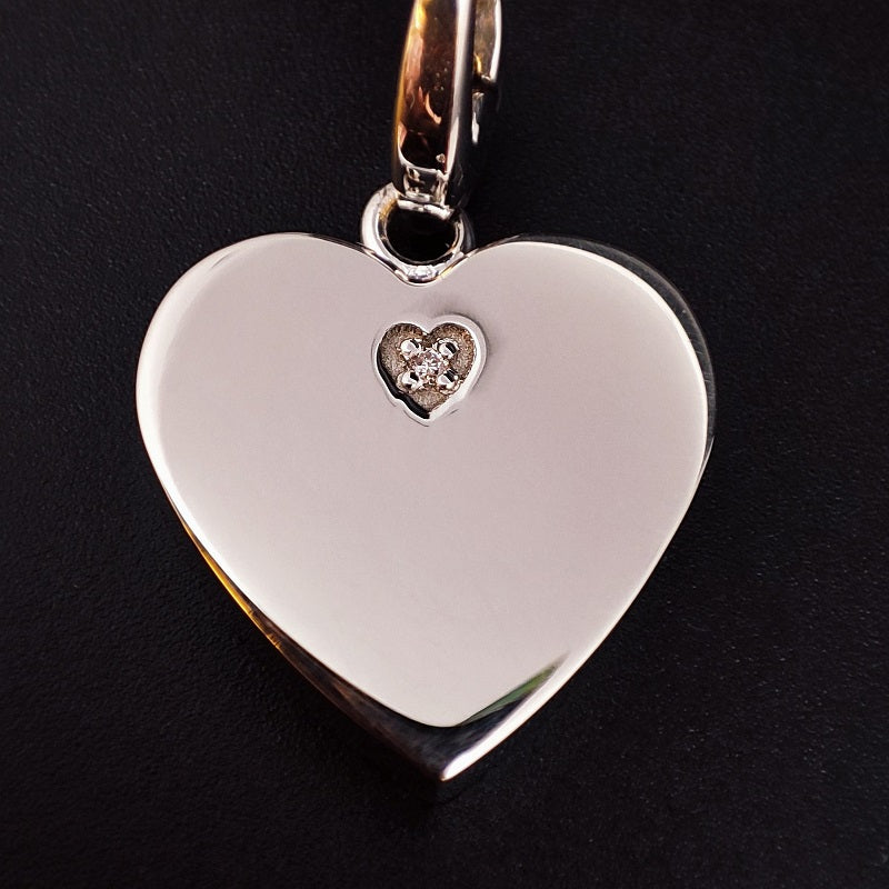 Ciondolo SALVINI Charm of Love Cuore in Argento 925 e Diamante