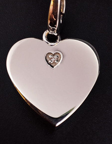 Ciondolo SALVINI Charm of Love Cuore in Argento 925 e Diamante