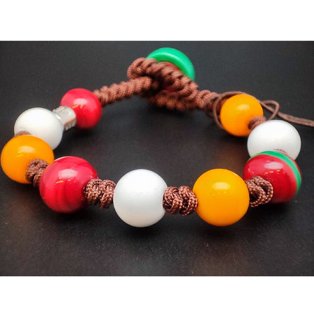 Bracciale Unisex ISLAND GERBA JEWELS 9 perle in vetro di murano e argento 925