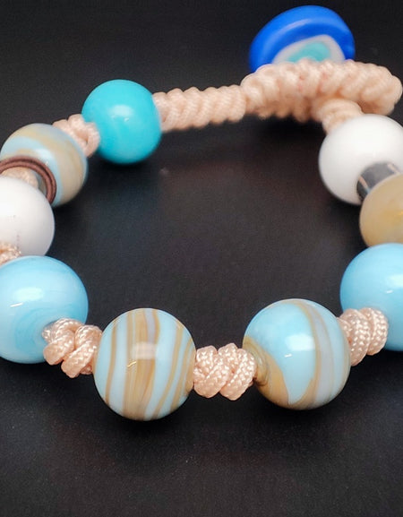 Bracciale Unisex DENVER GERBA JEWELS perle in vetro di murano e Argento 925