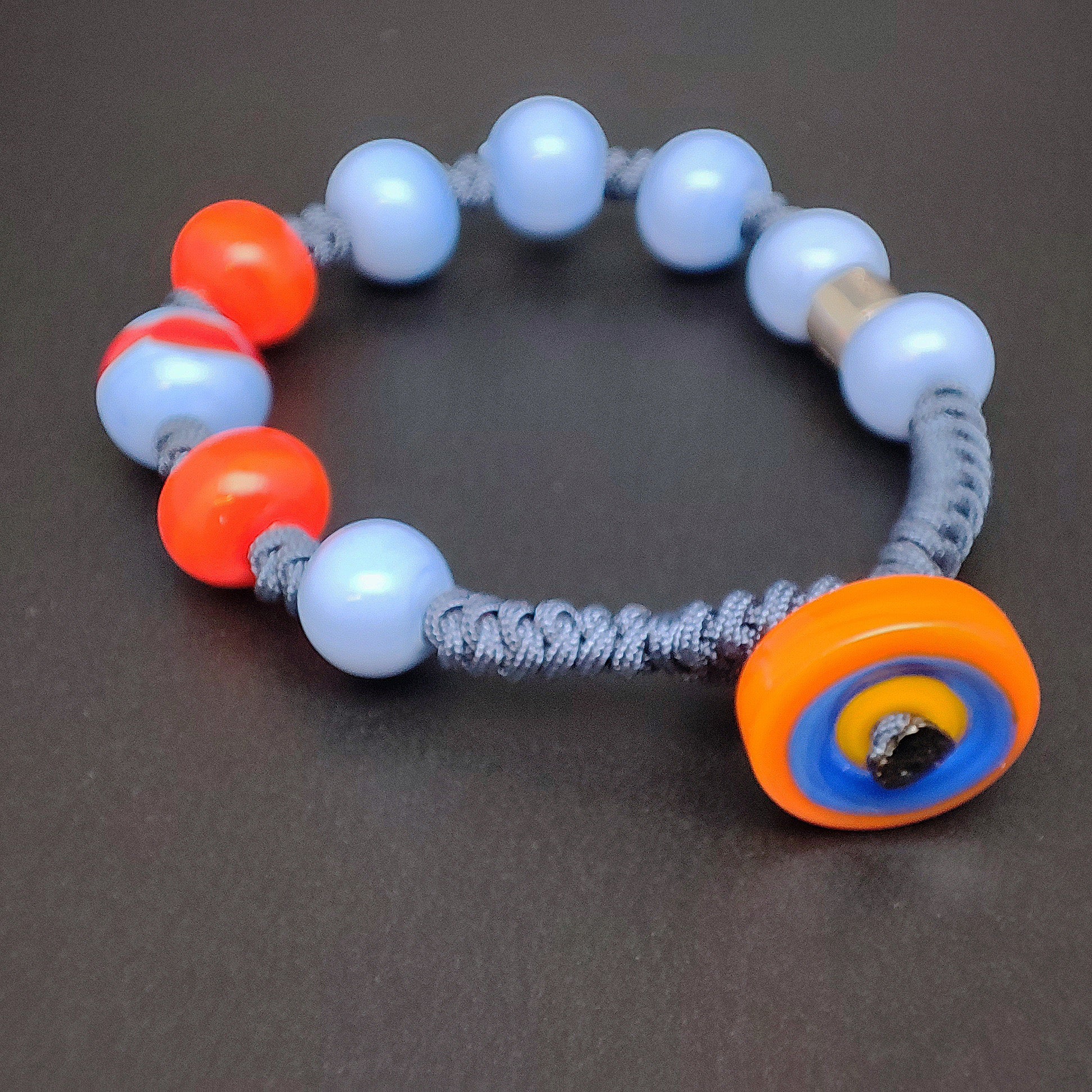 Bracciale Unisex BABY05 GERBA JEWELS perle in vetro di murano e Argento 925