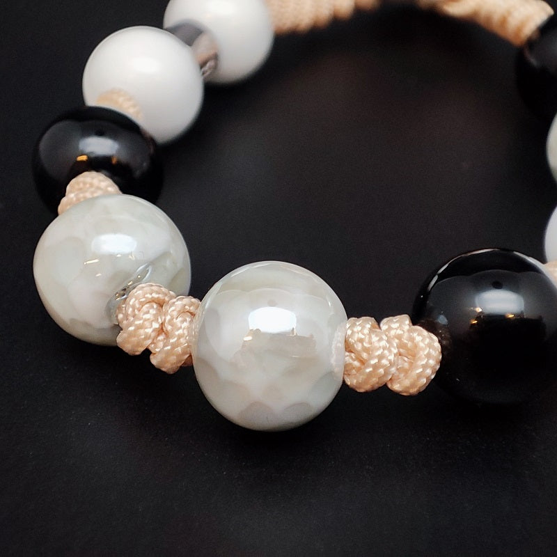 Bracciale Unisex ANTIBES GERBA JEWELS perle in vetro di murano e Argento 925