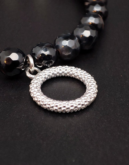 Bracciale Donna GERBA JEWELS ZEUDI Agata nera Argento 925