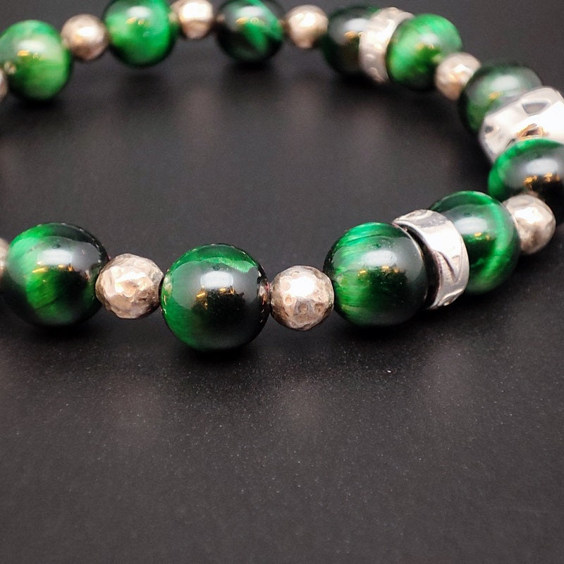 Bracciale Donna GERBA JEWELS DENISE Occhio di tigre smeraldo Argento 925