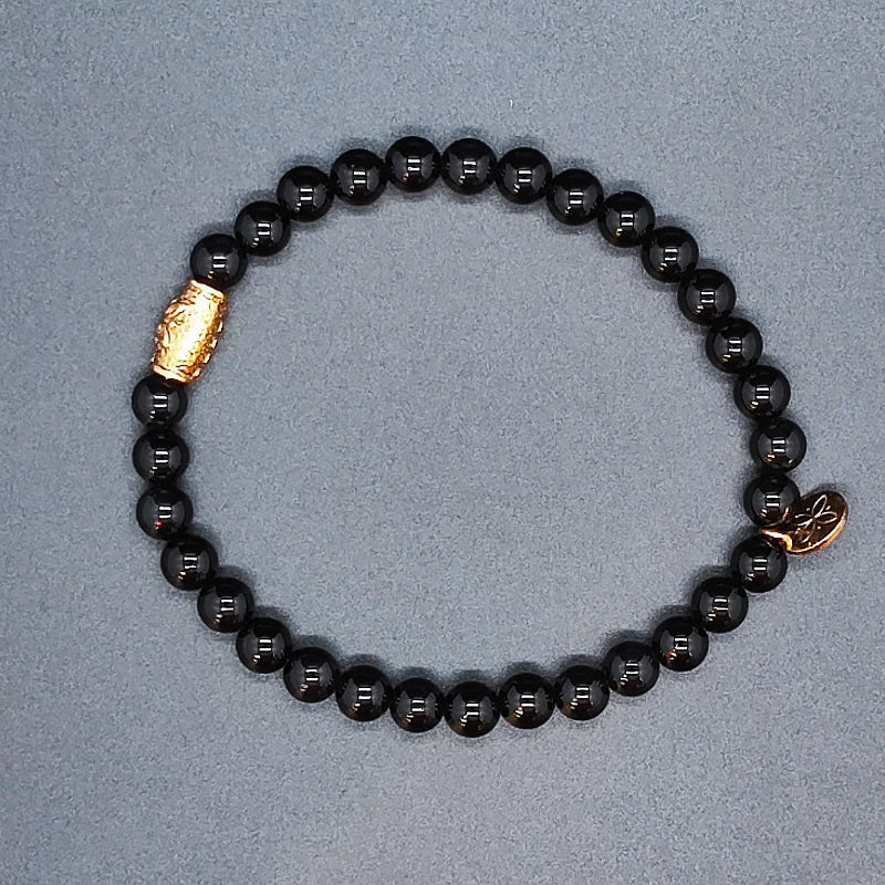 Bracciale Uomo GERBA JEWELS BLACK SPIRIT Gold Stone Collection Argento 925