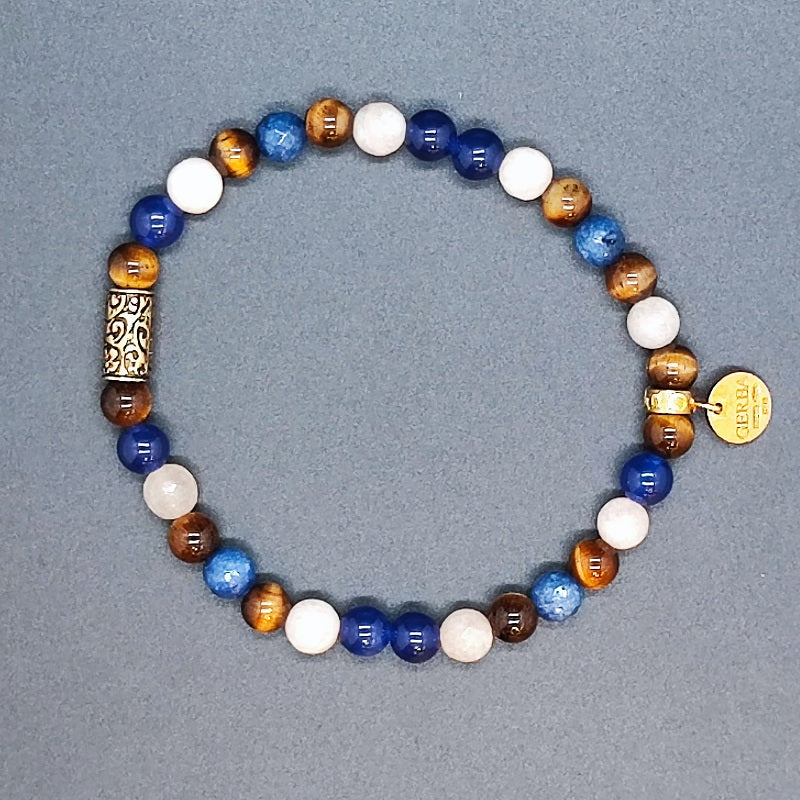 Bracciale Uomo GERBA JEWELS ELIAS Stone collection Argento 925
