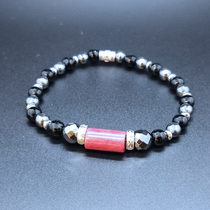 Bracciale Uomo GERBA JEWELS EDDY in argento 925 Onice ed Ematite