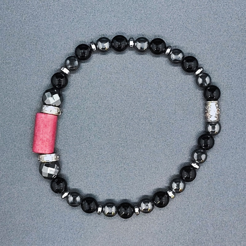 Bracciale Uomo GERBA JEWELS EDDY in argento 925 Onice ed Ematite