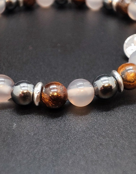 Bracciale Uomo GERBA JEWELS WILLIAMS Stone Collection in Argento 925