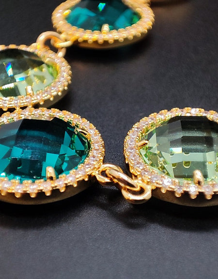 Bracciale donna BOCCADAMO SHARADA placcato oro giallo con cristalli bicolor