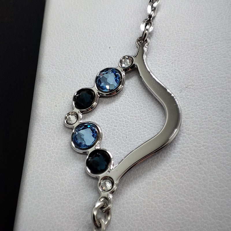 Collana lunga donna BOCCADAMO HAREM con crystal, montana e light sapphire