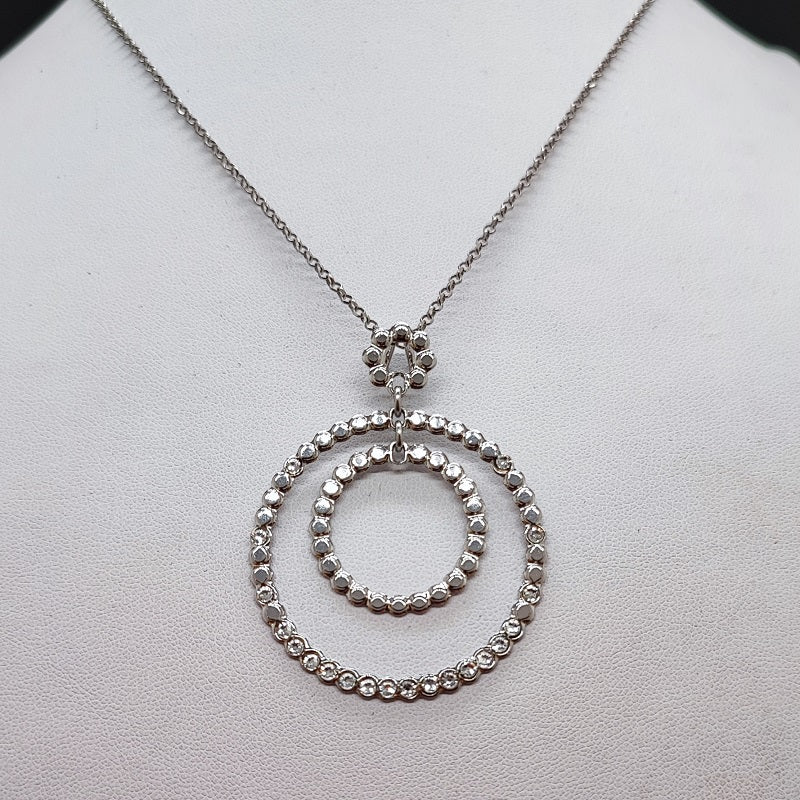 Collana donna BOCCADAMO Magic Circle con pendenti concentrici e cristalli