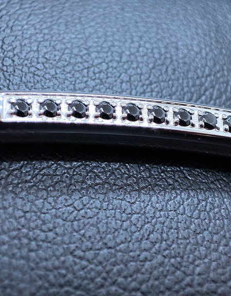 Bracciale Uomo BOCCADAMO MAN in Pietra Lavica e Zirconi neri