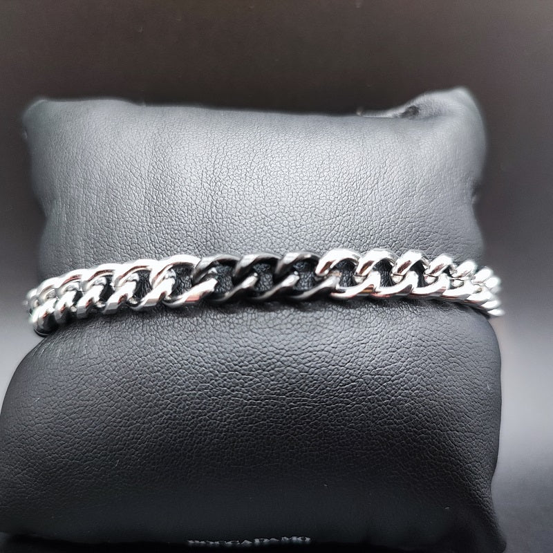 Bracciale uomo BOCCADAMO MAN maglia in pvd nero