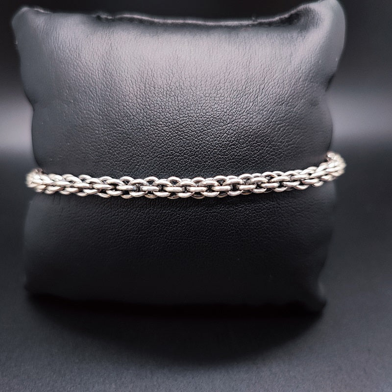 Bracciale Uomo BOCCADAMO MAN in Argento 925 Maglia Cestina