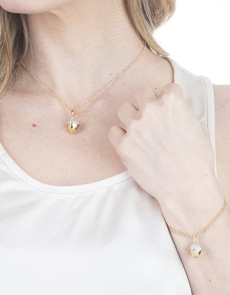 Bracciale donna BOCCADAMO CALEIDA con pendente piramidale grande placcato oro giallo e zirconi