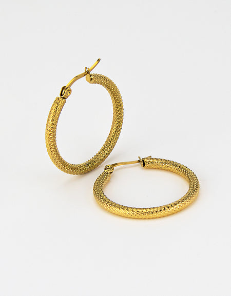 BOCCADAMO MYA Orecchini a Cerchio dorati Diamantati Small