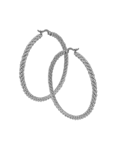 BOCCADAMO MYA Orecchini a Cerchio Torchon Medium