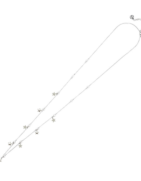 BOCCADAMO MYA Collana Lunga con Perle e Charms Stelle
