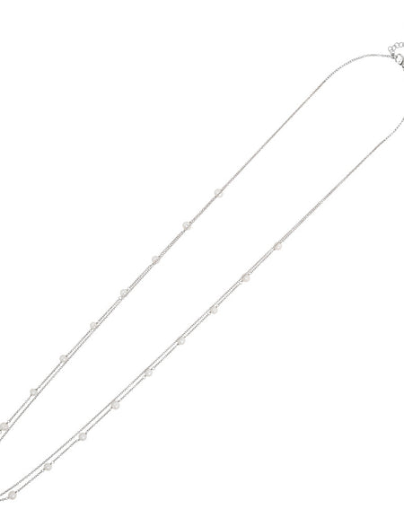 BOCCADAMO MYA Collana Lunga Doppio Filo con Perle