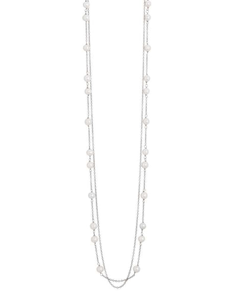 BOCCADAMO MYA Collana lunga doppio filo con Perle Naturali