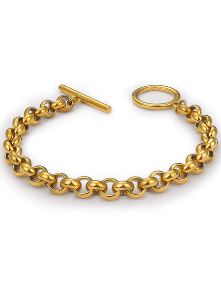 BOCCADAMO MYA Bracciale a catena dorato Maglia Rolò