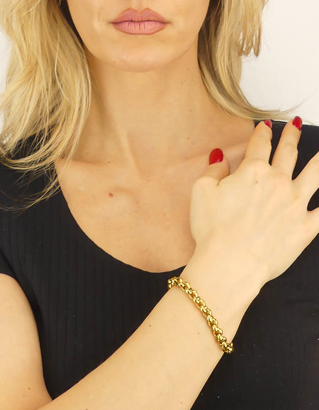 BOCCADAMO MYA Bracciale a catena dorato Maglia Rolò