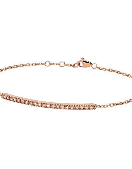 Bracciale PADDLE Backspin DonnaOro in Oro rosa 18kt con Diamanti