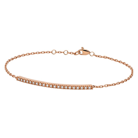 Bracciale PADDLE Backspin DonnaOro in Oro rosa 18kt con Diamanti
