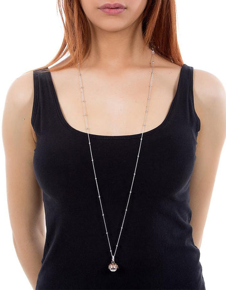 BOCCADAMO MYA Collana Chiama Angeli Rodio Piccolo con Stelle Rosè