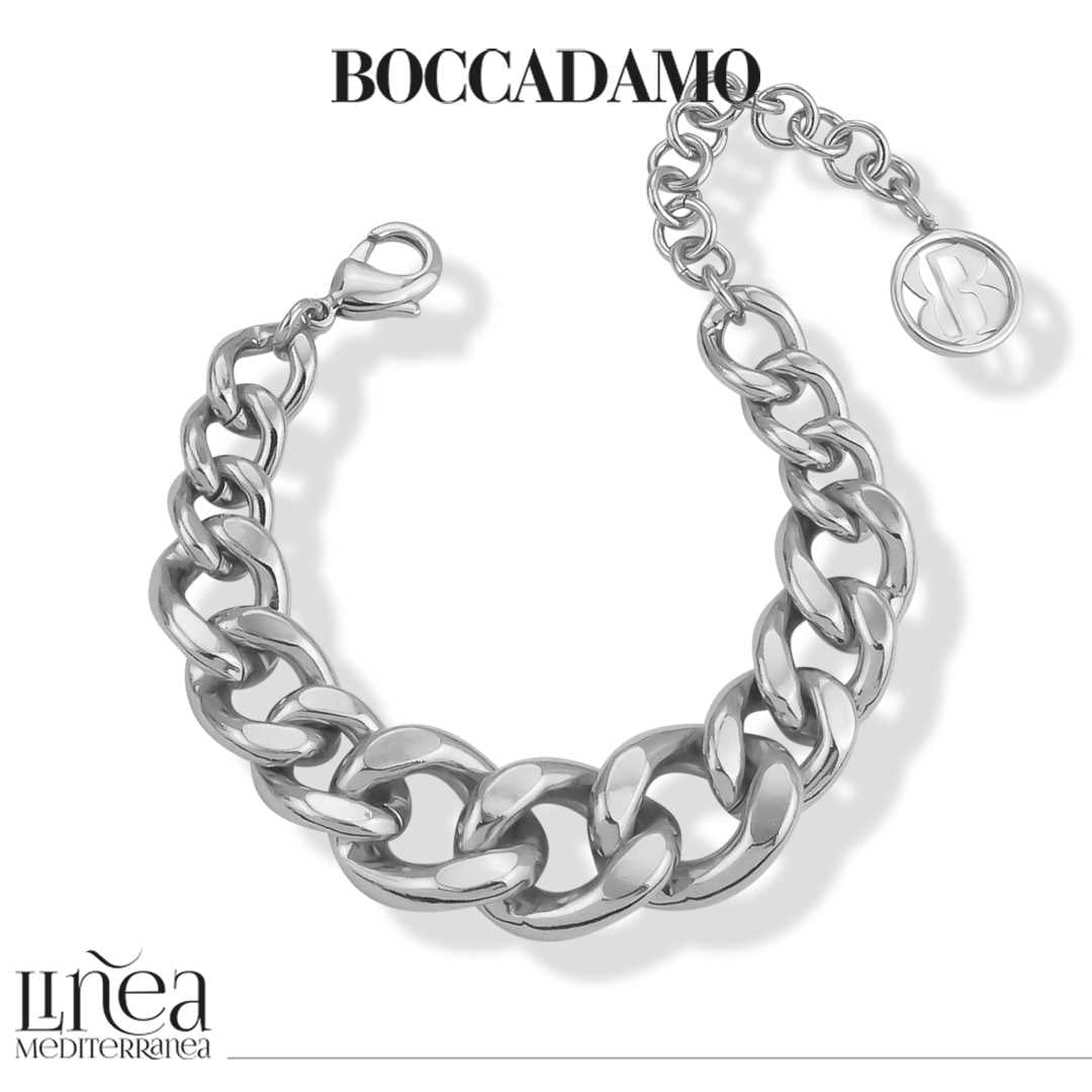 Bracciale donna BOCCADAMO My Chain grumetta degradè argentato