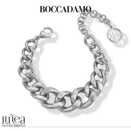 Bracciale donna BOCCADAMO My Chain grumetta degradè argentato