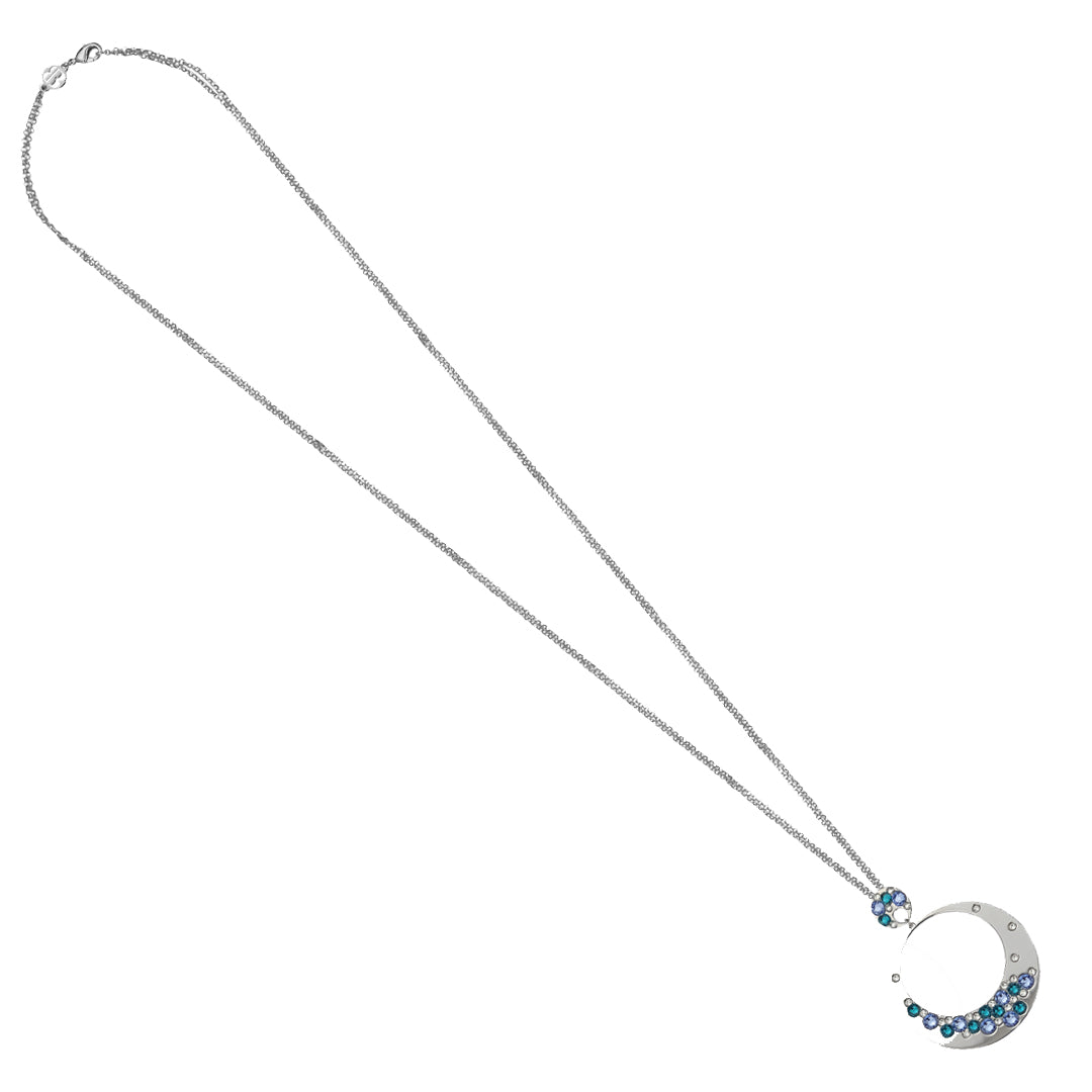 Collana donna BOCCADAMO HAREM con pendente grande e cristalli Blue Denim, Azzurri e Zirconi